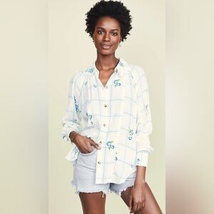 Free People Window to My Heart‎ Button Down Sz S